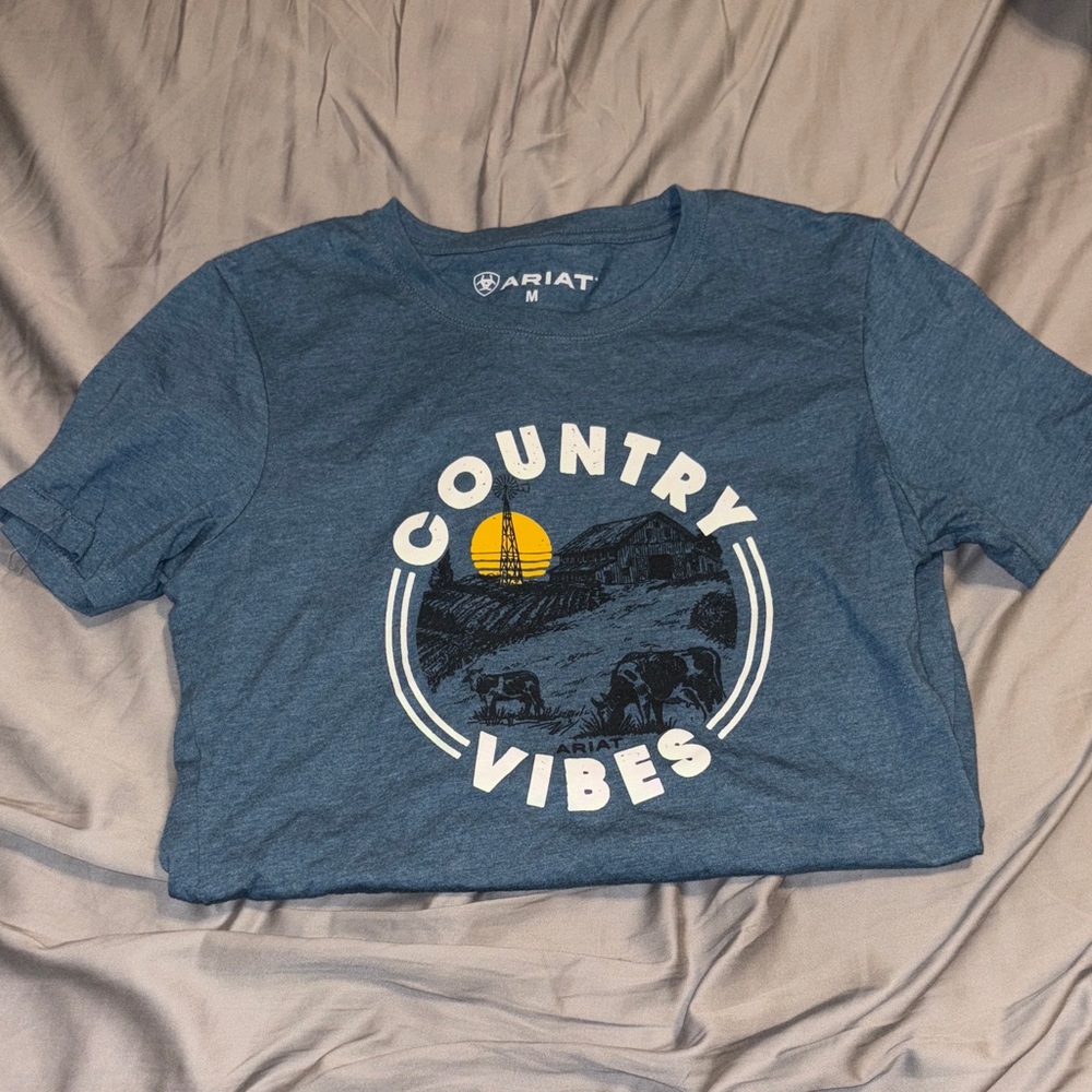 Ariat Womens Blue Country Vibes Tee